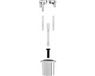 Roca Knop Roca D2D Dubbel Kort Tankontlader Zilver