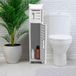 Unyqoos® Toiletpapierhouder vrijstaand met opslagruimte voor badkameraccessoires