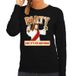 Bellatio Decorations Foute kersttrui - Jesus Party like it is my birthday - zwart - voor dames - kerstkleding S