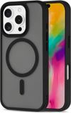 Selected by GSMpunt.nl Hoesje Geschikt voor iPhone 16 Pro Max - Compatibel met MagSafe - Matte Beschermhoes - Back Cover met Magneet - Zwart