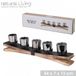 Urban Living NATURAL LIVING Kandelaar met houten en metalen voet 54x7x13cm
