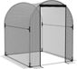 Outsunny Insectenwerend net, 1,2 x 1,5 m, tuinnet met deur, plantenbeschermingstent, ongediertebeschermingsnet met stalen frame, voor tuin, balkon, HDPE, zwart