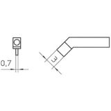 Weller RTW3 Soldeerpunt Beitelvorm, recht 3 mm