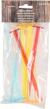 Hi Cocktailstampers/roerders - kunststof - 8x stuks - transparant - 18 cm - Tonic stampers