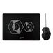 Typhoon TI019 Gaming-comboset van muis (800/1200/1600/2400 dpi) en gaming-muismat