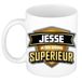 Bellatio Decorations Naam mok Jesse - wit - Superieur - keramiek - 300 ml - collega beker - cadeau