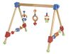 roba Houten Baby Speelboog - Speeltrapeze met 3 Hangers - Stevige Activity Center - Multikleur