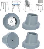 Famanu – Vervangende pootdoppen voor douchestoel, antislip rubberen tips voor extra grip en stabiliteit (4 stuks)
