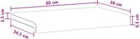 vidaXL - Bankkussen - corduroy - Lichtgrijs - Diepte - 35 cm
