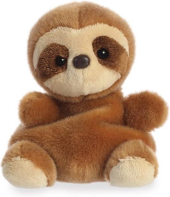 Aurora Pluche Luiaard Knuffel - Bruin - 13 cm