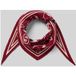 CODELLO X Peanuts Foulard triangulaire tricoté Snoopy Bordeaux
