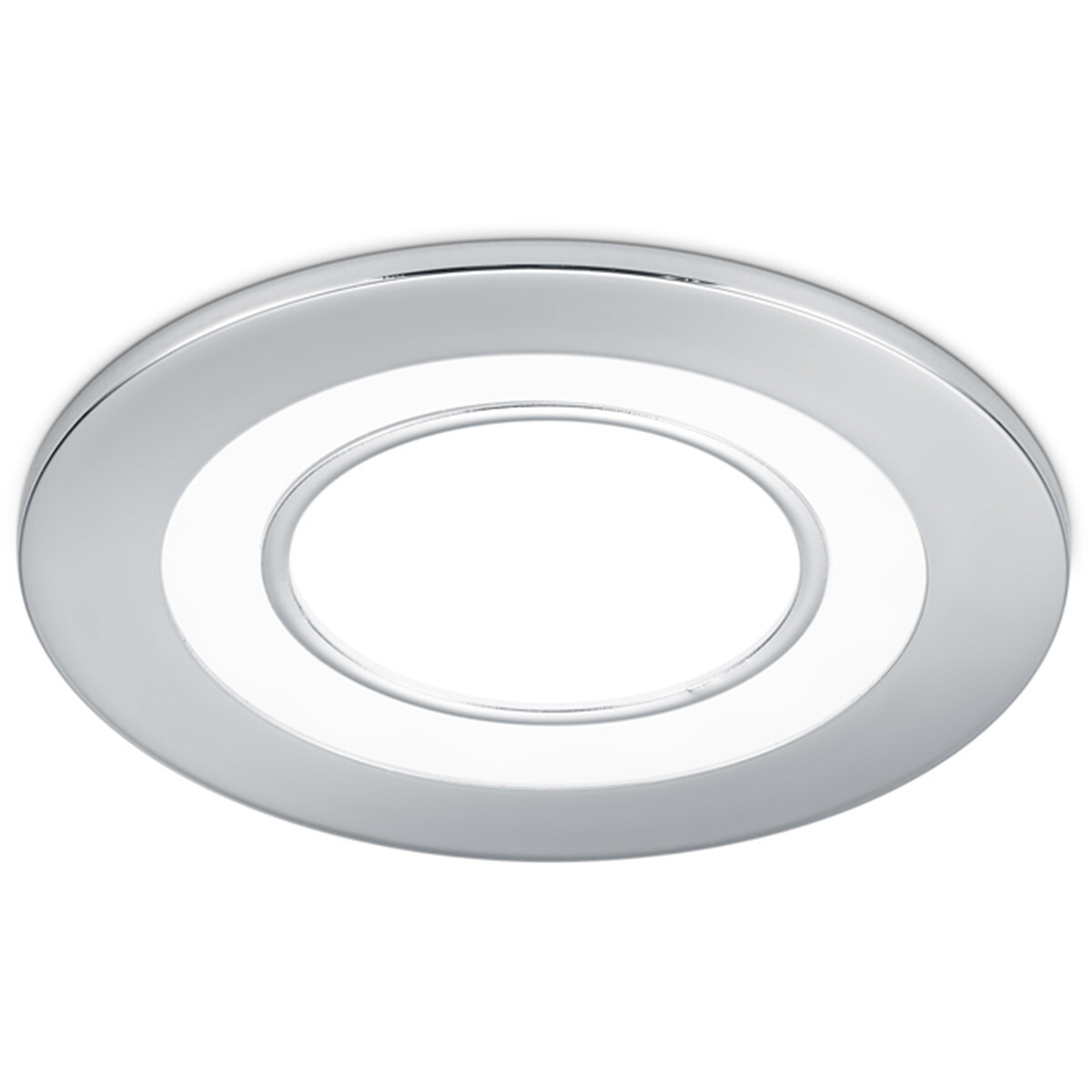 BES LED LED Spot - Inbouwspot - Trion Cynomi - 5W - Warm Wit 3000K - Rond - Mat Chroom - Kunststof - Ã˜80mm