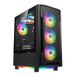 Gamdias Athena M6 Lite RGB Boîtier Moyen Tour ATX avec Panneaux Vitrés (Noir)