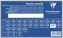 Clairefontaine 34153C - Schilderskarton met witte coating, 61x46 cm, 4mm dik, wit linnen (canvas)