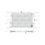 Valeo Condensor, Airconditioning 814395 | Compatibel met: HYUNDAI i20 I