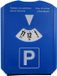 Merkloos / Sans marque Pf Concept International Bv Parkeerschijf met ijskrabber - draaischijf voor parkeren - 12 x 15 cm - blauw