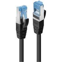 Lindy - Verbindingskabel - RJ-45 (M) naar RJ-45 (M) - 0.5 m - SFTP, PiMF - CAT 6a - IEEE 802.3af/IEEE 802.3at - gevormd, zonder haken, met strengen - zwart