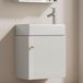 Meuble de salle de bain suspendu avec lavabo 46 cm