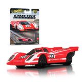 Hot Wheels Premium Autocultuur 'Circuit Legends' Porsche 917K, schaal 1:64, rode racewagen van kunststof en metaal