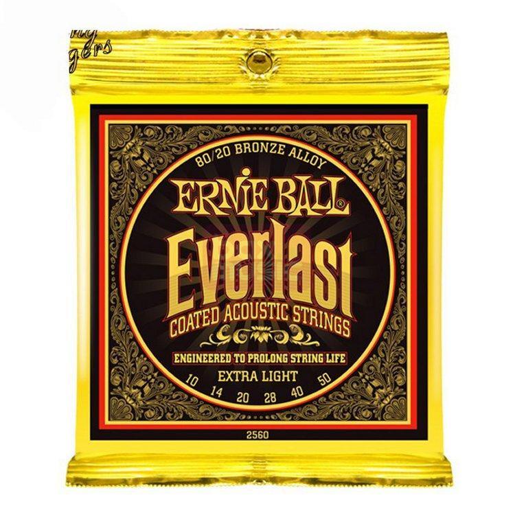 Ernie Ball 2560 Everlast Coated Bronze Extra Light snarenset