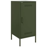 VidaXL Dressoir, 2 stuks, Olijfgroen, Staal, 36x39x79 cm