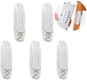 Merkloos / Sans marque 5 stuks - 10.3*4 cm - Zelfklevende stekkerdoos bevestiging - Stekkerdooshouder Fixator - muursticker voor stopcontact - houder voor stekkerdoos - zonder gaatjes - wandmontage - voor afstandsbediening, router, computer, keuken, huis en kantoor - wit