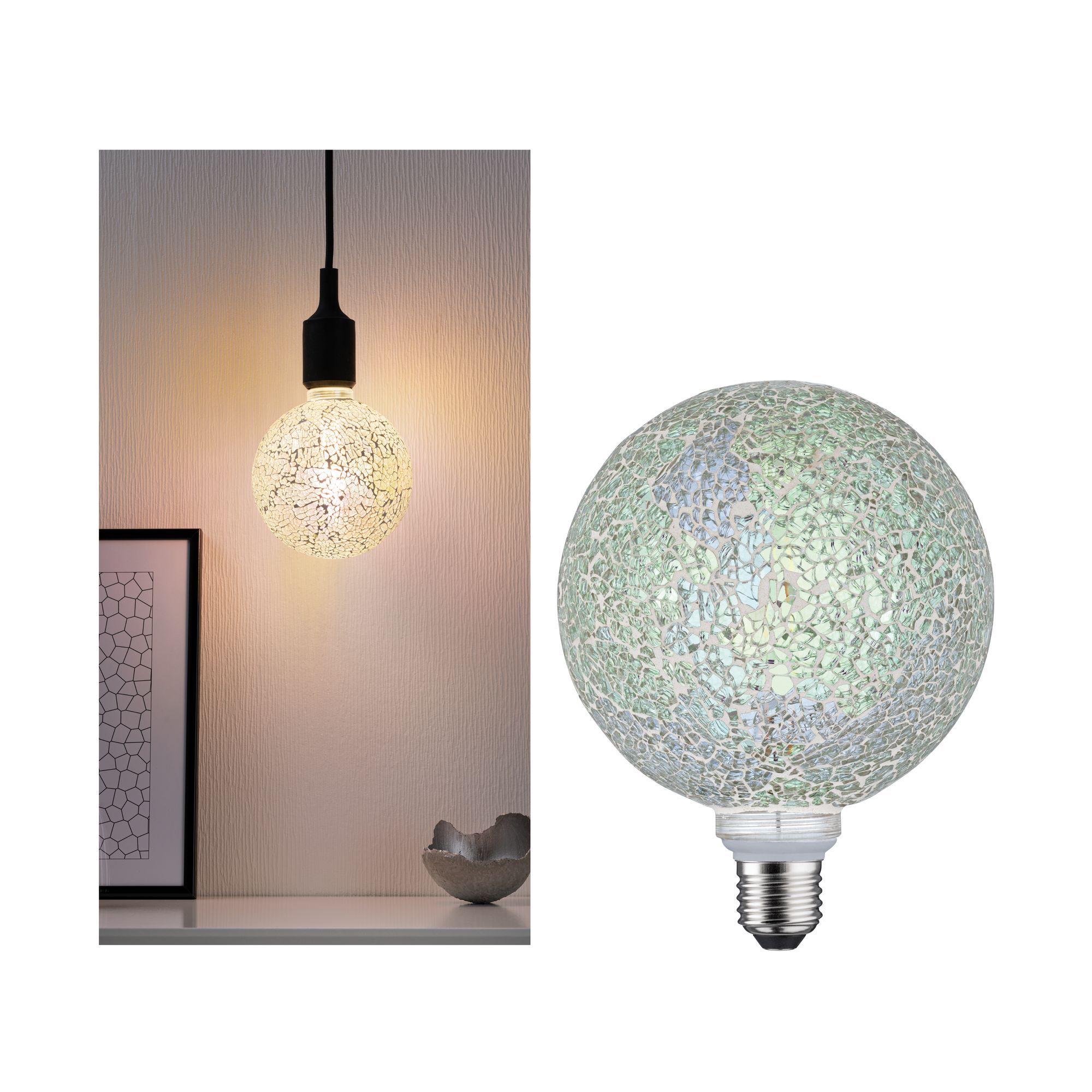 Paulmann 287.45 LED lamp - E27 - 5W - 470lm - 2700K - Globe - Dimbaar - Warm wit