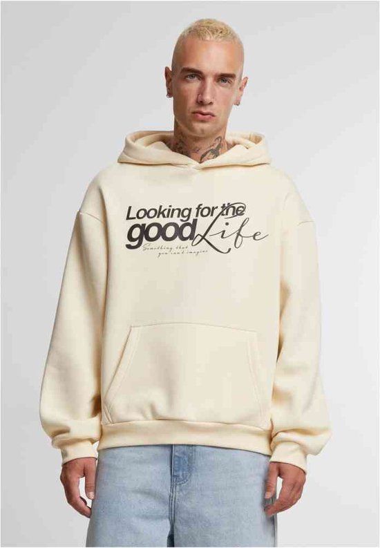 Mister Tee Upscale Hoodie - For The Good Fluffy - Beige - M - Men