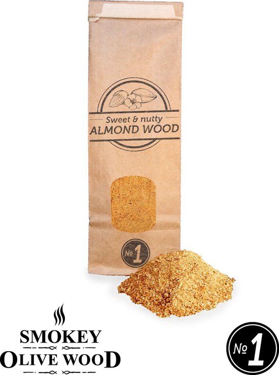 Smokey Olive Wood Rookmot nr.1 300 ml Amandelhout - Rookmeel fijn 0-1mm