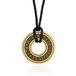 LGT JWLS Lookinggoodtoday Amulet Ketting Odin - Ronde Circel met Noorse Tekens Goudkleurig