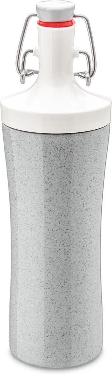 koziol Drinkfles Plopp To Go 425 Ml Grijs/wit