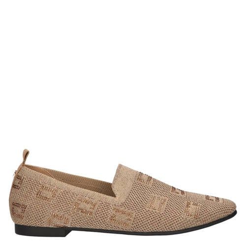 La Strada Loafer Goud Knitted - Damesschoenen - Maat 40