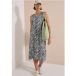 cecil Midi-jurk met V-hals en zebraprint