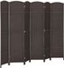 HOMCOM Paravent - Bois de pin - 240x1,6x170cm - Brun