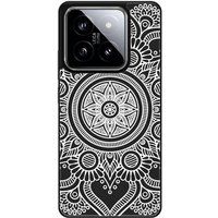 Xiaomi 14 Verstevigd hoesje met sublimatie bedrukking, compatibel met Xiaomi 14 Mandala Mandala blanc