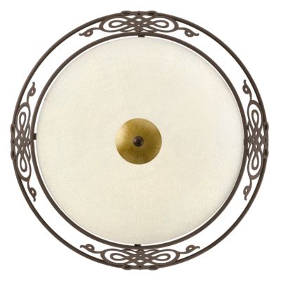 EGLO Mestre Plafondlamp - Rond - Bruin/Goud - E27 - 120W