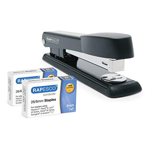 Rapesco Germ-Savvy Antibacterial Marlin Stapler - Black