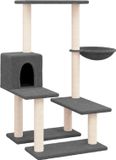vidaXL Kattenmeubel met Sisal Krabpalen 94,5 cm Donkergrijs