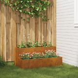 vidaXL Plantenbak Roestig 100 x 60 x 45 cm Staal