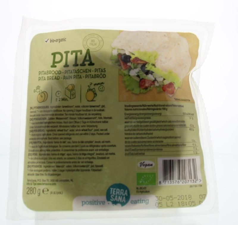 TerraSana Pitabroodjes 280g