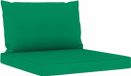 vidaXL Palletkussens - Set van 2 - Groen