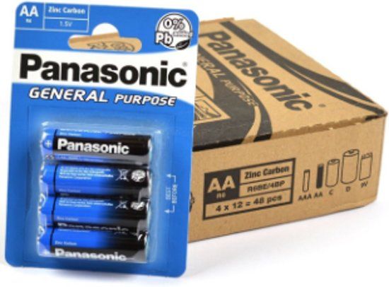 Panasonic AA batterijen set van 48 stuks