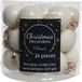 Decoris Kerstbal Glas Emaille-Mat Wolwit dia2.5cm