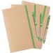 Nature Line Carnet A5 - Lot de 3x pièces - 15 x 21 cm - 60 pages blanches - élastique vert