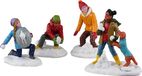 Lemax - Snowball Battles - Set van 4