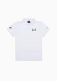 Ea7 Emporio Armani Korte Mouw Poloshirt Wit 8 Years Jongens