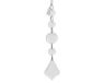 Decoris Kralenslinger acryl l3h15 cm helder kerst