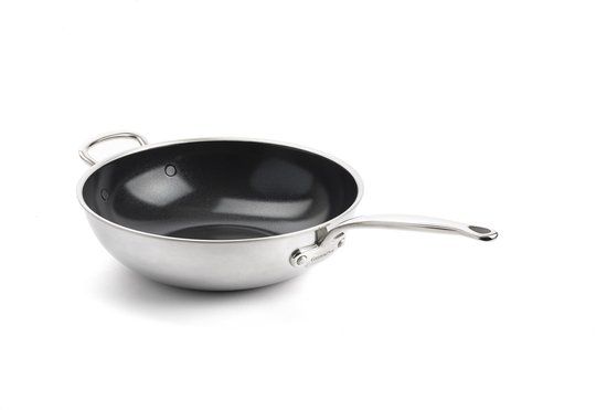 GreenPan Première Wok - 30cm - 4.7L - RVS - Inductie - Met Deksel