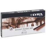 Lyra 5641121 Tones pastelkrijt, bruin, 17,4 x 9,0 x 2,0 cm