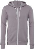 Bella+Canvas Unisex Poly-Cotton Fleece Full-Zip Hoodie CV3739 - Storm - XL